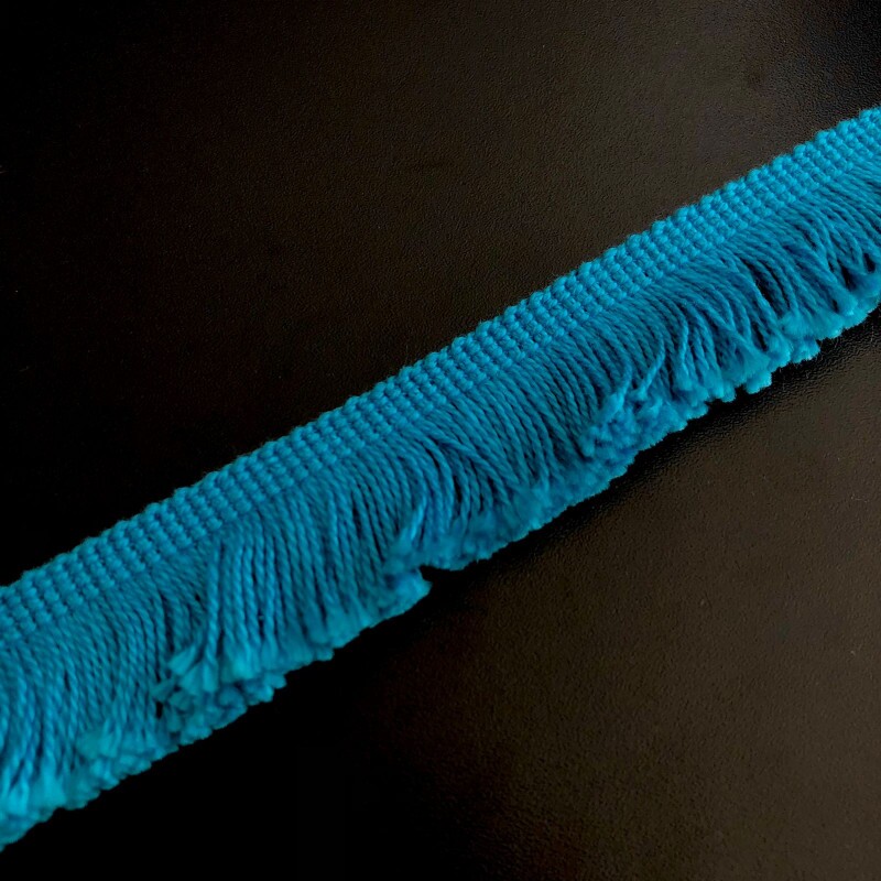 Franja Marabú Turquesa - 3,2 cm 